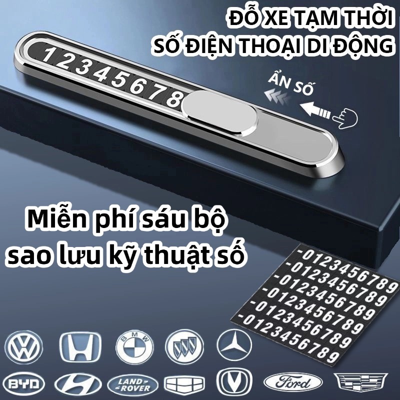 Bảng ghi số điện thoại khi dừng đỗ xe