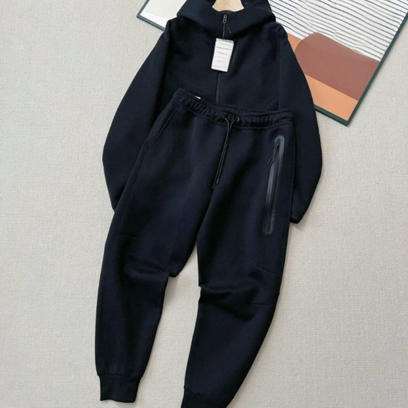 Áo hoodie nam có túi cotton có dây kéo fb7922