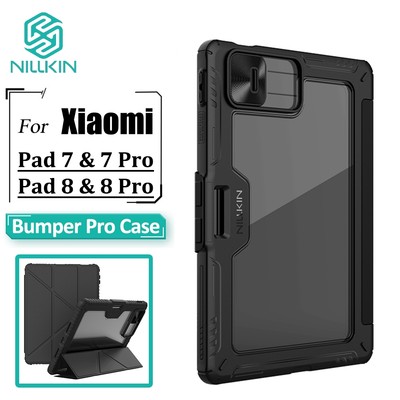 Nillkin Flip Cover Dành Cho Xiaomi Pad 8 Pro 8 Pad 7 Pro 7 Camera Slider Bao Gồm Tất Cả 360° Vỏ bảo vệ Ốp lưng bằng da PU cứng chống sốc +