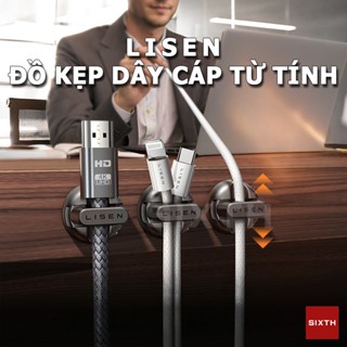  Lisen Dụng cụ sắp xếp kẹp cáp từ tính Ô Tô Kẹp Giữ Dây Sạc Cố Định Cáp Dữ Liệu Nẹp Cố Định Dây Điện Quản Lý Dây Cáp Gọn Gàng Dành cho gia đình văn phòng ô tô Dụng cụ lưu trữ máy tính để bàn 