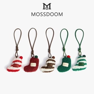  MOSSDOOM Solina Móc khóa đồ trang trí túi xách theo chủ đề Giáng sinh dễ thương 