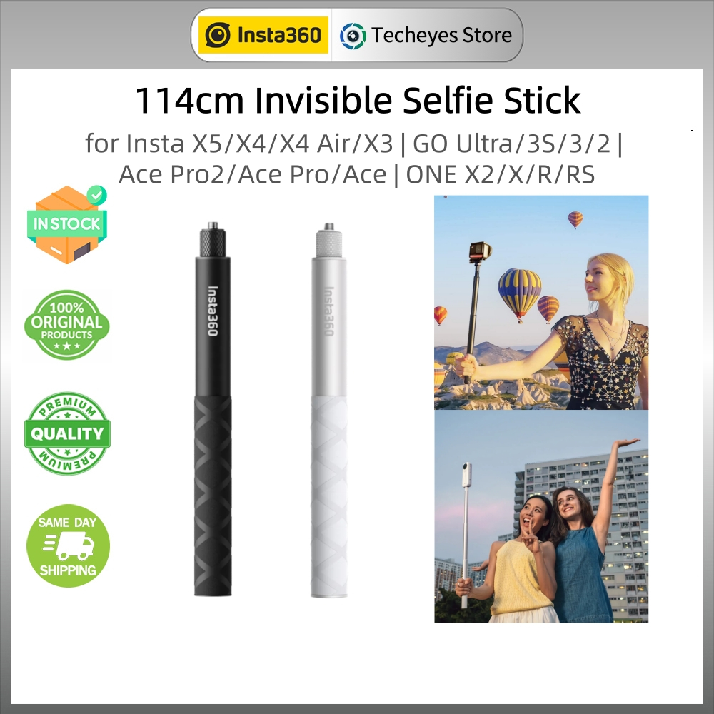 Gậy Selfie vô hình Insta360 114cm cho X5 / X4 Air / X4 / GO Ultra / GO 3S / Ace Pro 2 / Ace Pro