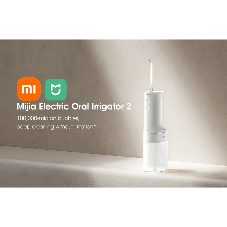 MỚI XIAOMI MIJIA Electric Oral Irrigator 2 MEO705 Máy đánh bóng nước di động 200mL Máy làm sạch răng