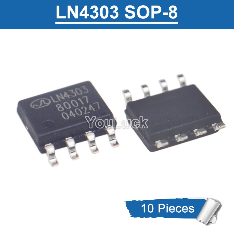 10 Chiếc LN4303 LN4303SR-G SOP-8 Driver Chip IC Mới Ban Đầu