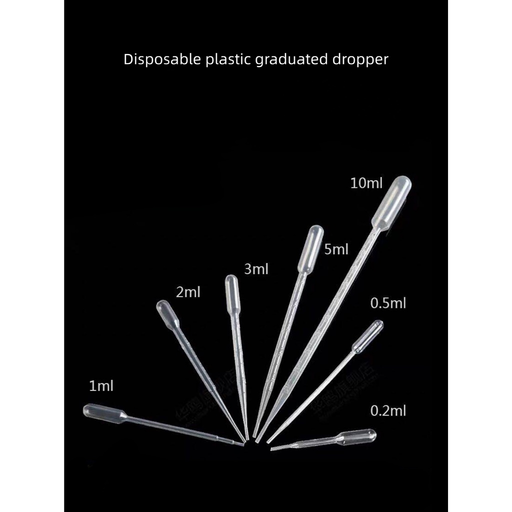 Ống hút nhỏ giọt bằng nhựa dùng một lần 0,2ml / 0,5 / 1 / 2 / 5 / 10ml Đầu dính nhỏ giọt Phòng thí n
