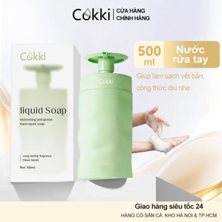  Nước Rửa Tay Kháng Khuẩn Không Cồn Cokki 500ml - Chiết Xuất Keo Ong & Glycerin Dưỡng Ẩm Hỗ Trợ Làm Sạch & Bảo Vệ Da Tay Cho Cả Gia Đình 