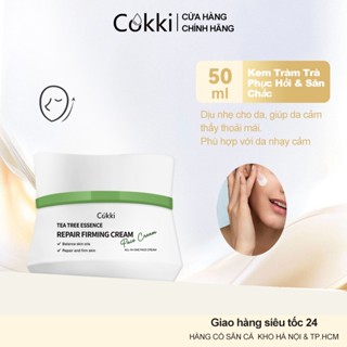  Kem Cokki Tinh Chất Tràm Trà Phục Hồi & Căng Mịn 50g - Dưỡng Ẩm 72H Giảm Nếp Nhăn Sáng Mịn Da - Công Thức Thiên Nhiên Dịu Nhẹ Phù Hợp Da Khô & Da Thường 
