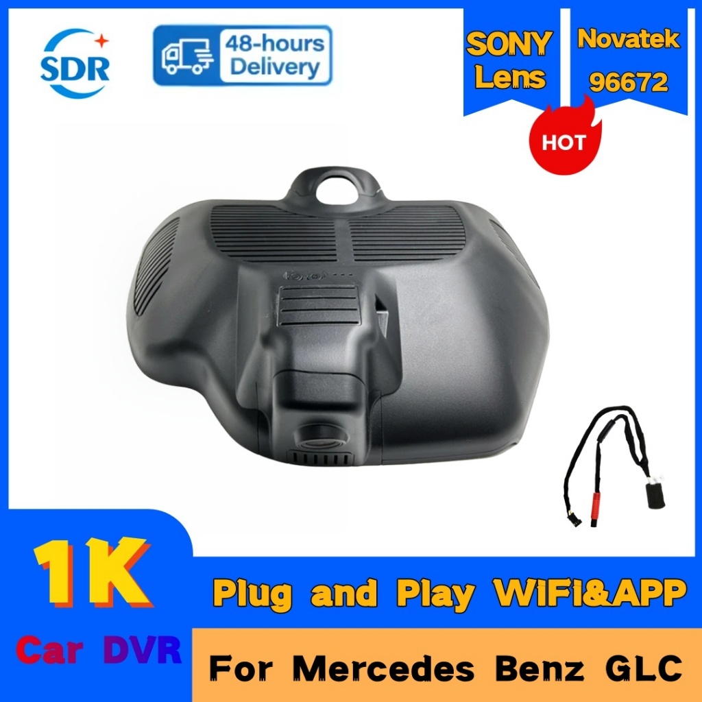 4K HD 2160P Cắm Và Chạy Xe WIFI DVR Dash Cam Đầu Ghi Hình Cho Xe Mercedes Benz GLC Deluxe GLC 300 GL