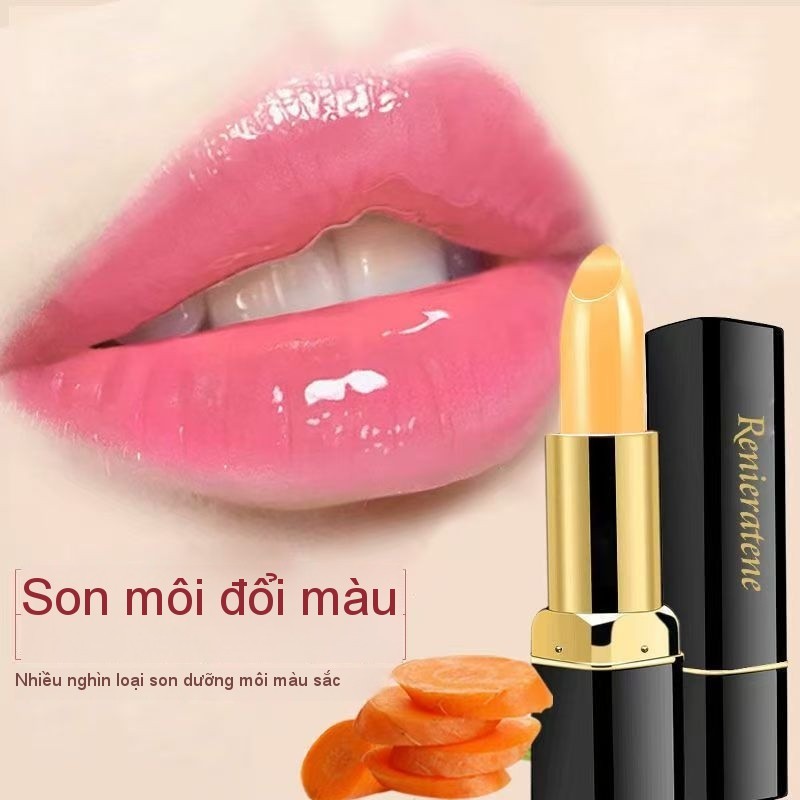 Son dưỡng môi Carotene Son môi 2 trong 1 No-Yan Dưỡng ẩm dưỡng ẩm romand ngon ngọt 24