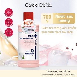  【Giá Sốc Nước Súc Miệng Thảo Mộc Cokki 700ml - Khử Mùi Hôi - Diệt Khuẩn - Chống Viêm Nướu & Ngừa Sâu Răng - Hiệu Quả 12H - Chiết Xuất Tự Nhiên Dịu Nhẹ 