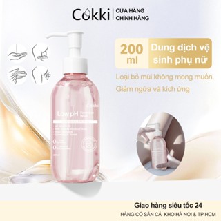  Sữa Rửa Phụ Khoa Cokki Cân Bằng Độ Ẩm 200ml - Làm Sạch Dịu Nhẹ Giữ Ẩm Tự Nhiên - Bảo Vệ Vùng Kín Nhạy Cảm Không Gây Kích Ứng 