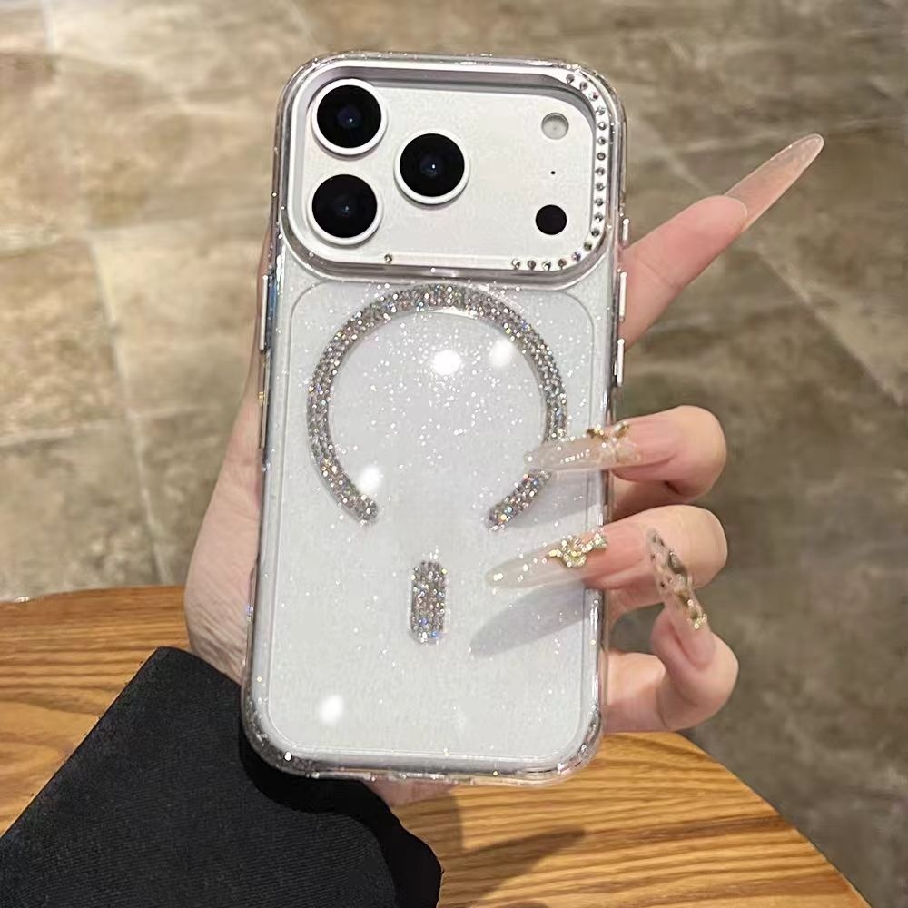 Ốp lưng cứng lấp lánh Acrylic tương thích với iPhone 15 pro max 16 pro max 17 pro max 17 air case