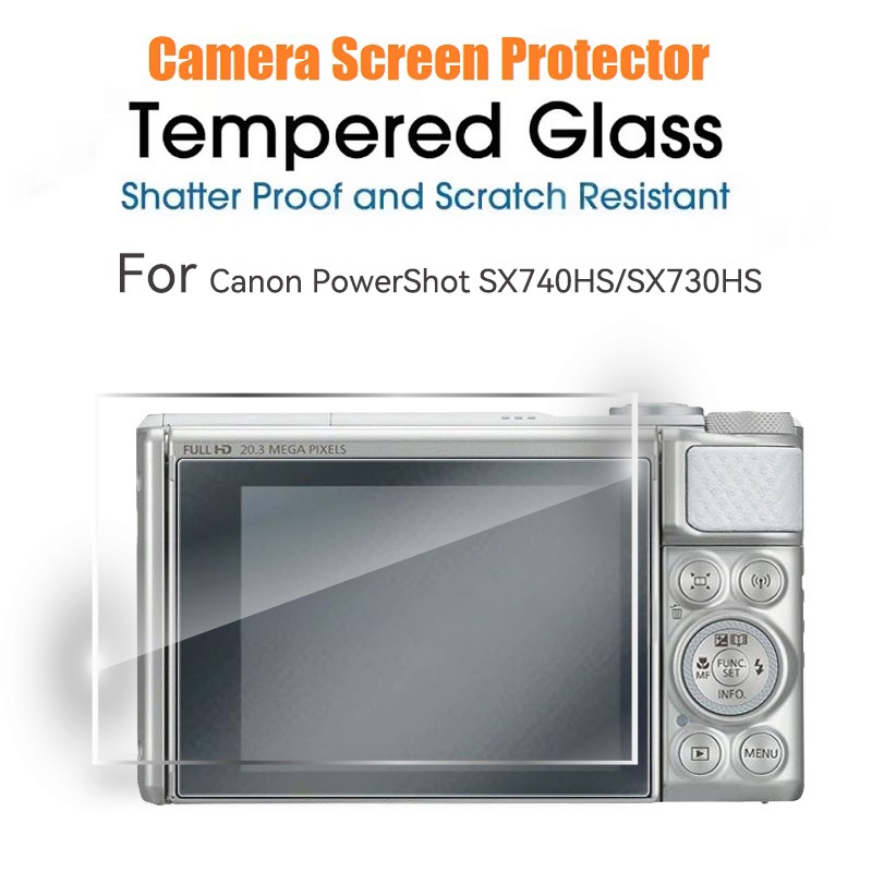 Dành Cho Canon PowerShot SX740HS SX730HS Camera Kính Cường Lực Bảo Vệ Màn Hình LCD Vỏ Bảo Vệ