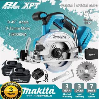  Makita Máy Cưa Tròn 5" Không Dây Với 2 Pin Máy Cắt Đá Cẩm Thạch Gỗ Nhựa Máy Cưa Điện Máy Cưa Đá Gạch Đá Cẩm Thạch Máy Chế Biến Gỗ Di Động Công Suất Cao 125MM 