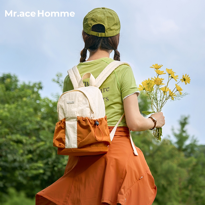 Ba lô Mini Mr.ace Homme dành cho nữ Túi nhỏ nhẹ để đi chơi thông thường 3428