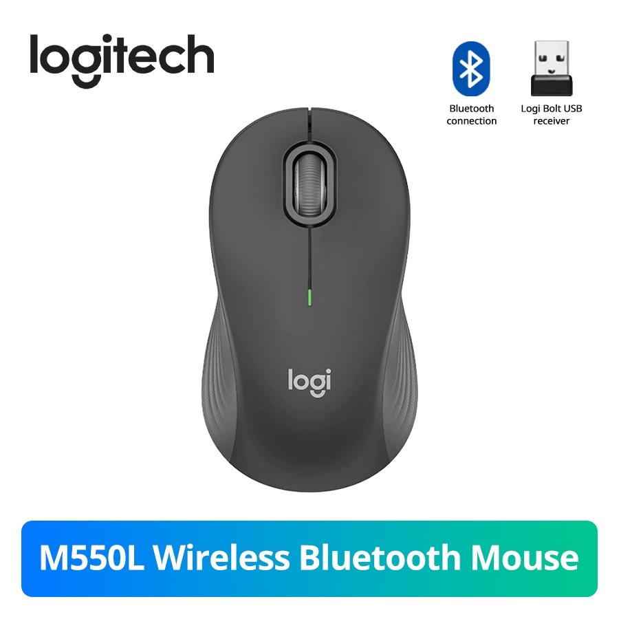 Chuột Bluetooth không dây Logitech M550 Doanh nghiệp tại nhà Văn phòng Đèn tông màu Đen L Loại tay l