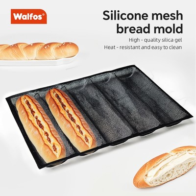 WALFOS 5 Lưới Chống Dính Thoáng Khí Sợi Thủy Tinh Silicon Phương Pháp Lưới Bánh Mì Khuôn Nướng Bánh