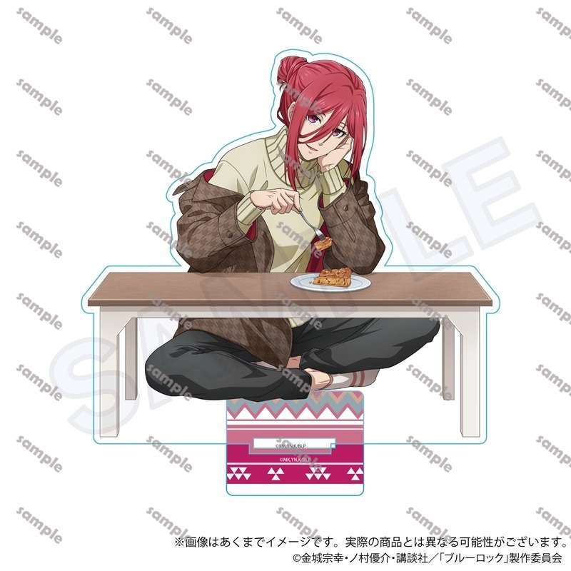 Bộ sưu tập móc khóa và chân đế Acrylic Blue Lock. Rin Itoshi Hiori Yo Anime Hình