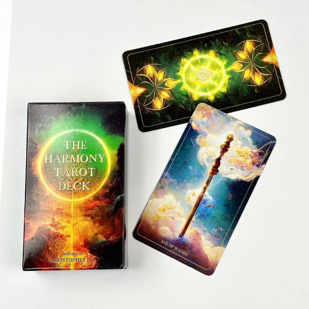 [Hàng có sẵn] 10.3 * 6CM Starry Sky Harmony Tarot English Board Game Card Game Harmony Tarot Board G