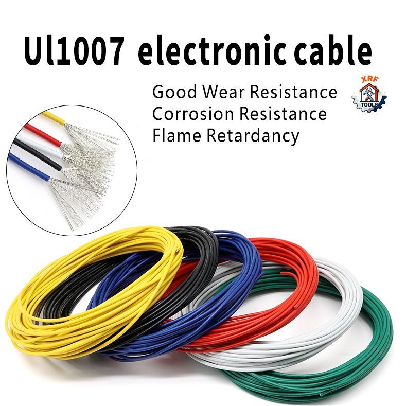 15 Mét UL1007 Dây Điện Tử PVC 1007 Dòng 16Awg 18Awg 20Awg 22Awg 24Awg 26Awg 28Awg 30Awg Cáp Điện Tử 