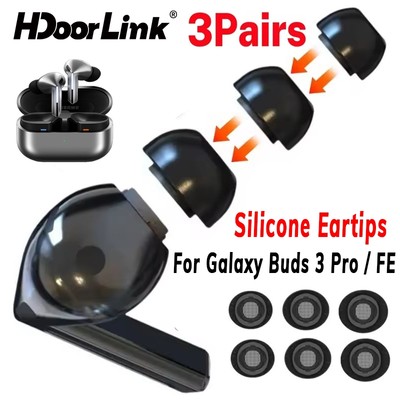HdoorLink Silicone Eartips Cho Galaxy Buds 3 / 4 Pro Giảm Tiếng Ồn Mềm Mũ Tai Thay Thế Nút Tai Cho Samsung Galaxy Buds 3 FE