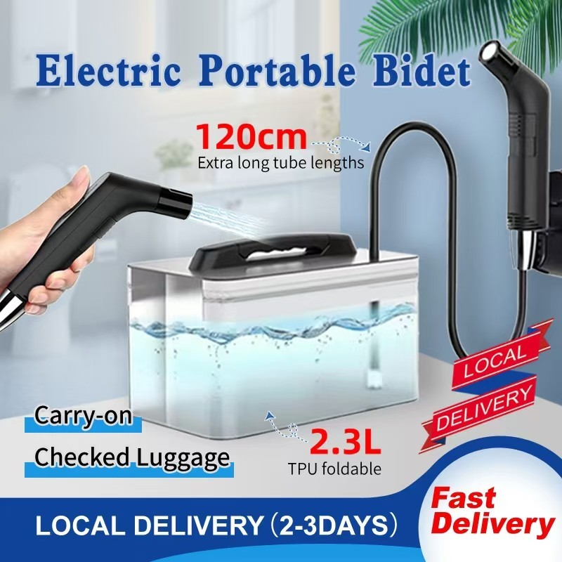 UUclean Di Động Điện Bidet Có Thể Sạc Lại Shataf Hand Bidet Sprayer Với Bình Nước Có Thể Gập Lại Để 