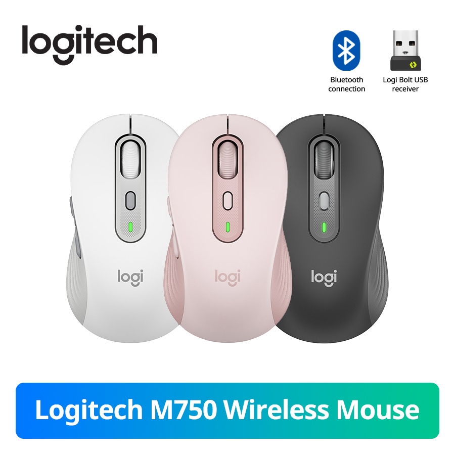 Chuột Bluetooth không dây Logitech M750 Văn phòng Chuột im lặng tiện dụng