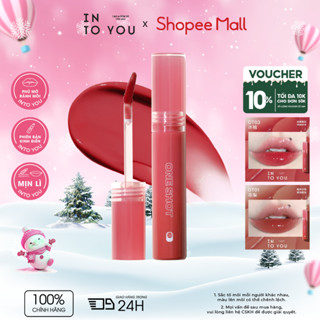   VÕ HÀ LINH x INTO YOU  COMBO 2 Son Tint Bóng INTO YOU Bền Màu Lâu Trôi Cho Đôi Môi Căng Mọng 2,2g x2 