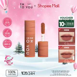  Son Bùn Nữ Chính Mini INTO YOU  Trang Điểm Tự Nhiên Không Dính Cốc Nhỏ Gọn Tiện Lợi Dễ Mang Theo 1g 