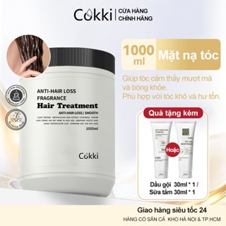  Cokki Dầu Xả Phục Hồi Tóc Hư Tổn 1000ml - Chiết Xuất Dừa Keratin & Collagen Giảm Gãy Rụng Dưỡng Mượt Tóc Nhanh Chóng Chai Lớn Tiết Kiệm 