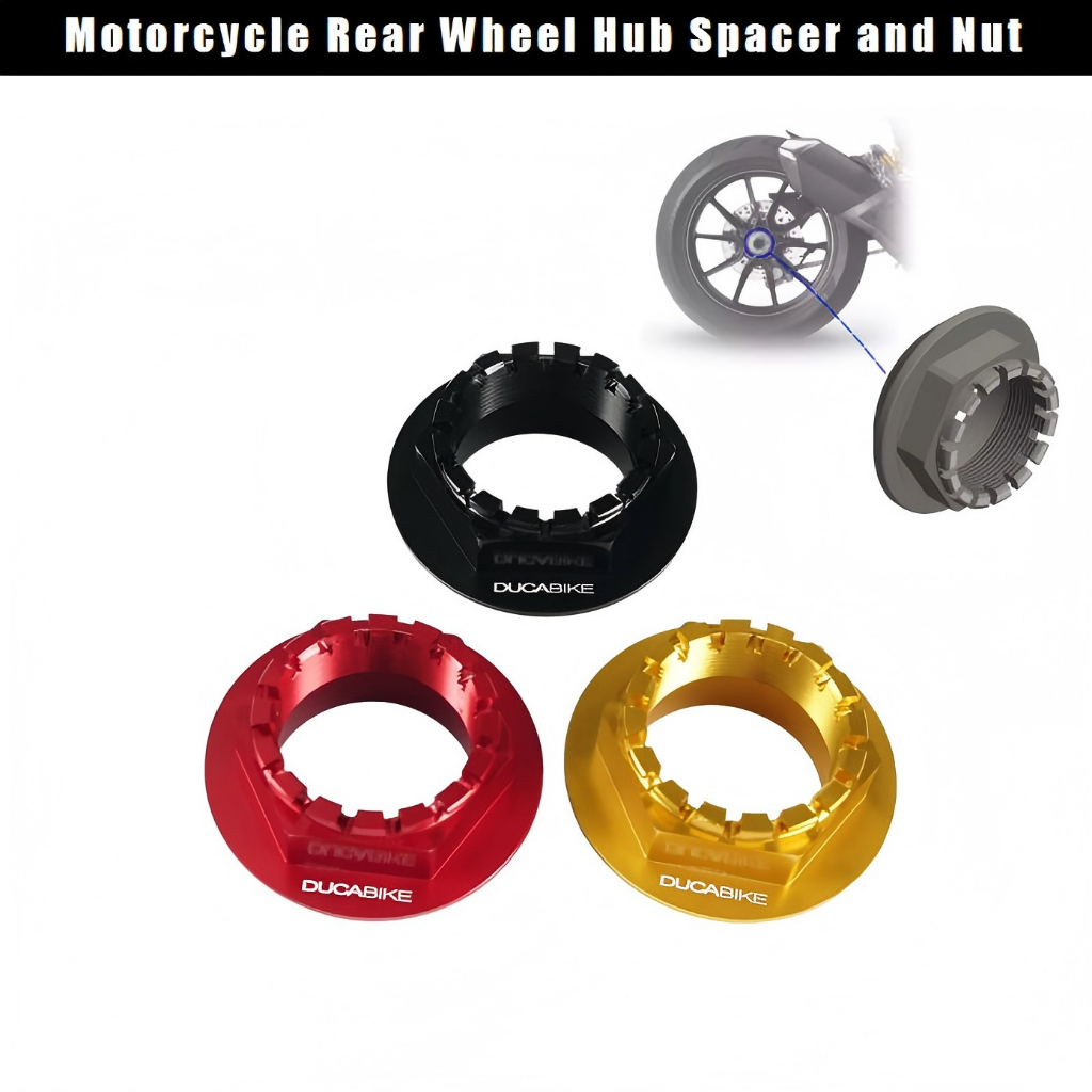 Miếng đệm và đai ốc trung tâm bánh sau xe máy cho Ducati Monster 796 / 1100 Hypermotard Hyperstrada 