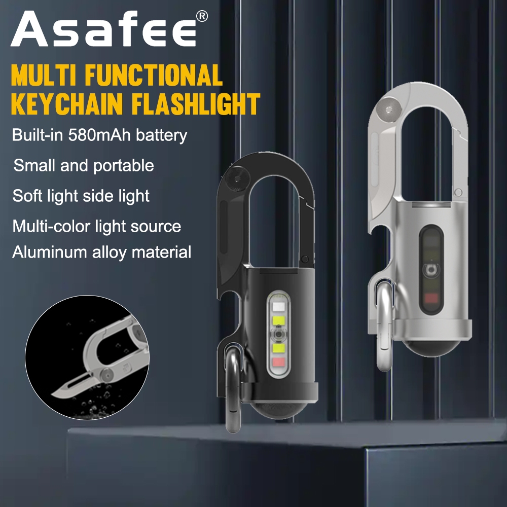 Đèn móc khóa Asafee EDC-07Pro 1200LM - LED siêu sáng, sạc đa chức năng