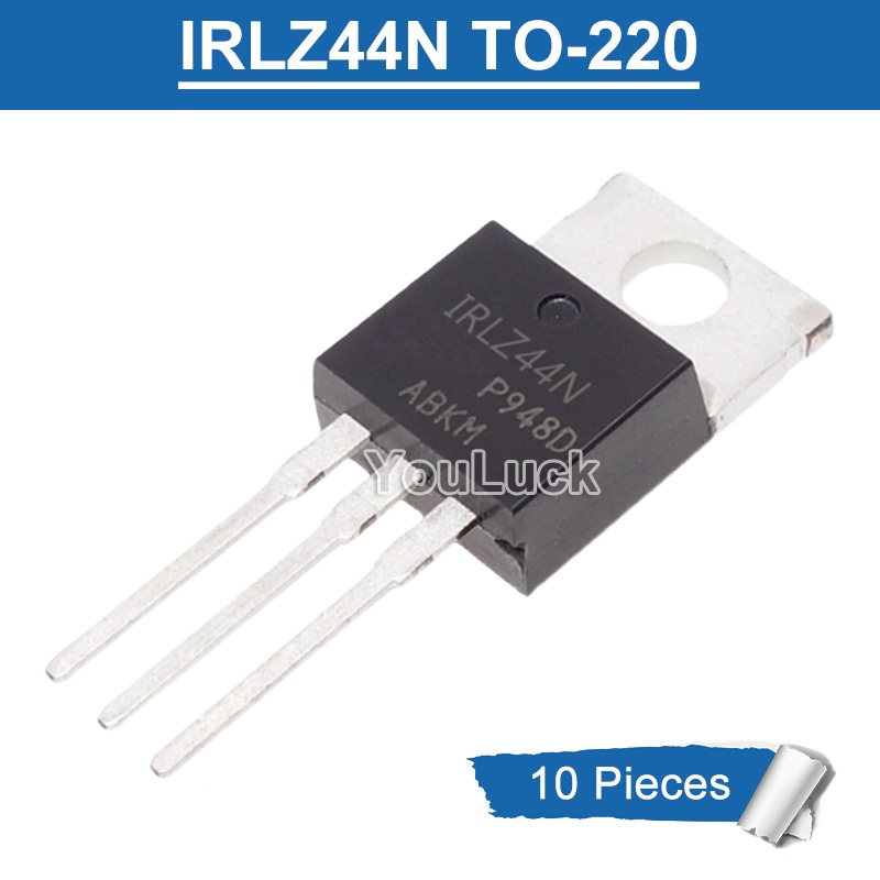 10 chiếc IRLZ44N TO-220 N-Channel MOSFET Transistor Mới Ban Đầu