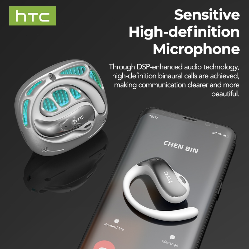 HTC NE30 Tai nghe dịch thuật AI Bluetooth 6.0 Dịch thuật theo thời gian thực Hỗ trợ 135 ngôn ngữ Chất lượng âm thanh HiFi Chống ồn ENC Micrô Tương thích với iOS và Android | BigBuy360 - bigbuy360.vn