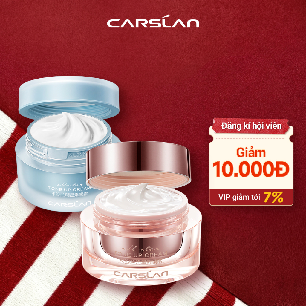 Kem nâng tông da Carslan kem lười trang điểm Kem lót che khuyết điểm hiệu quả Makeup nâng tông 50g | BigBuy360 - bigbuy360.vn