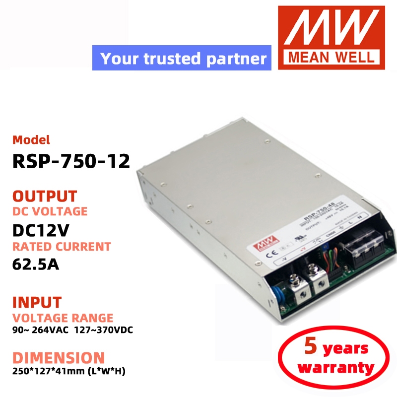 MEAN WELL RSP-750-24 RSP-750-12 RSP-750-5 RSP-750-48 Bộ nguồn chuyển mạch Nguồn điện Meanwell DC