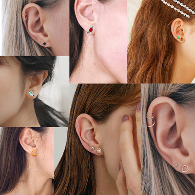 Bông tai nữ phong cách retro ngọc trai với họa tiết bướm nhỏ, thời trang và sang trọng