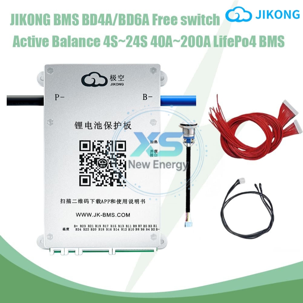 [JK BMS] BD4A / 6A 8S-24S 40A-200A jkbms Hỗ trợ cân bằng chủ động song song BT / RS485 / CAN Công tắ