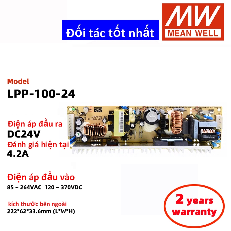MEAN WELL LPP-100-24 LPP-100-12 LPP-100-5 LPP-100-48 LPP-100-15 Bộ nguồn chuyển mạch Meanwell Nguồn 