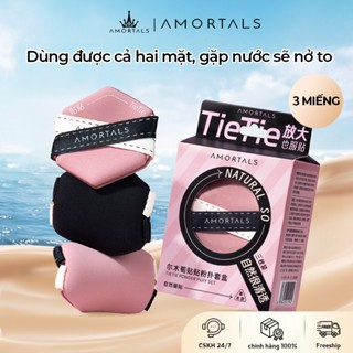  Bộ 3 Bông Mút Tán Kem Nền Black Pink Chính Hãng 