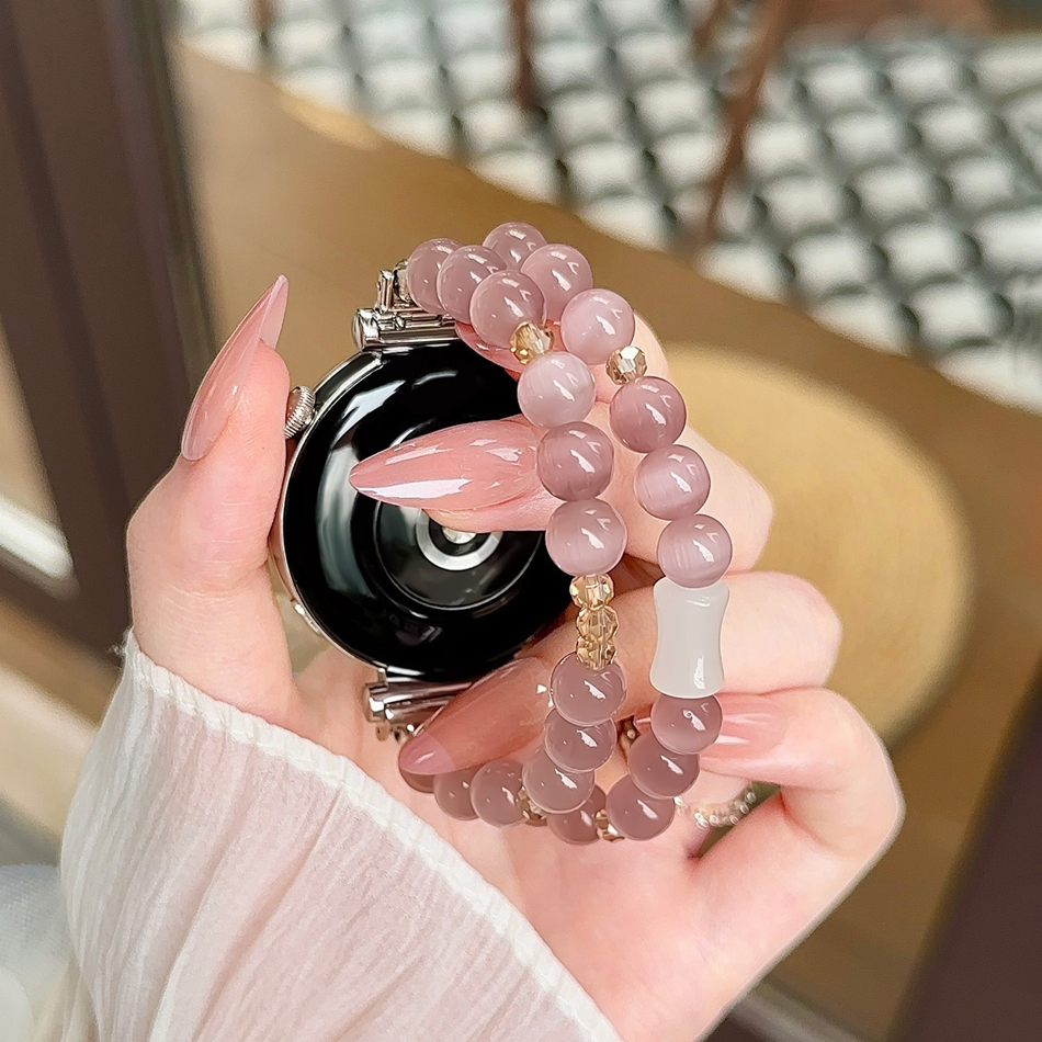 Dây đeo vòng tay đá pha lê đá quý 18 / 20 / 22mm cho Samsung Galaxy Watch 7 6 5 4 Dây đeo Huawei Wat