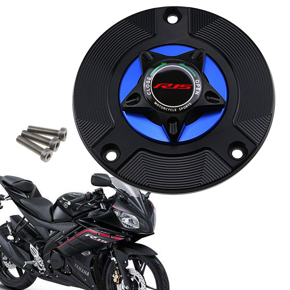 Nắp Bình Nhiên Liệu Khí Cho YAMAHA YZF R15V3 R15 V3 2017-2020 Phụ Kiện Xe Máy CNC Xe Tăng Bao