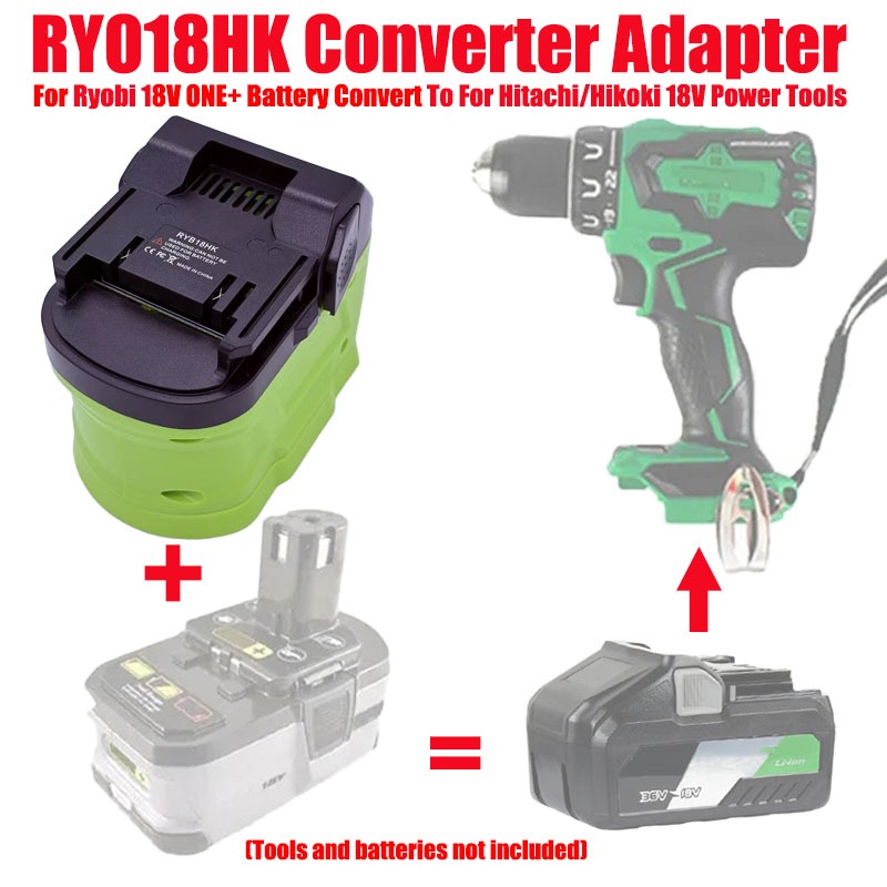 Bộ Chuyển Đổi Pin RYB18HK Cho Pin Ryobi 18V Cho Hitachi / Hikoki 18V Power Tool