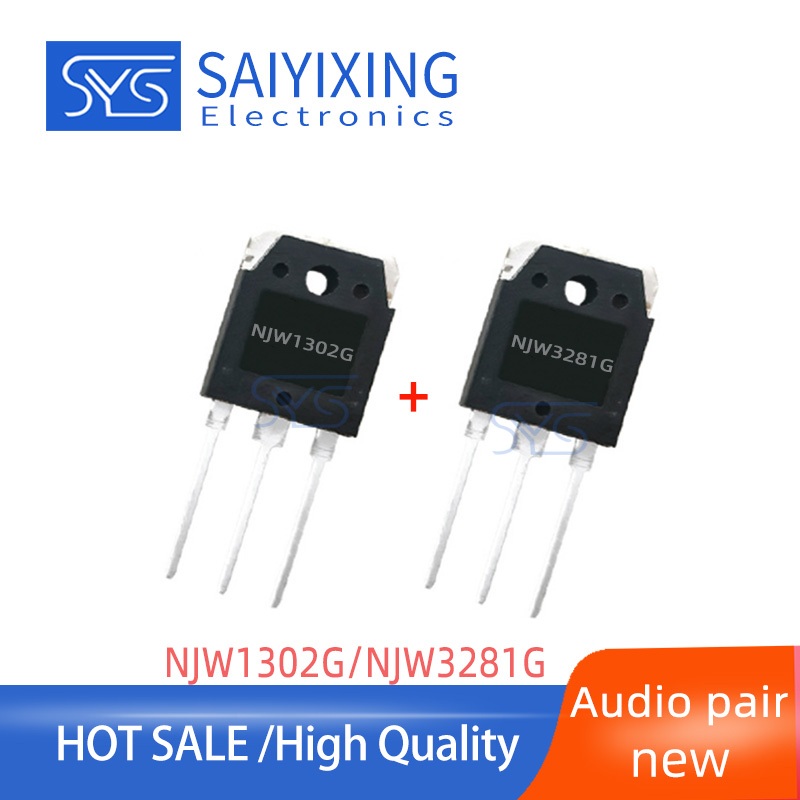 2 Cặp (2 CÁI NJW1302G + 2 CÁI NJW3281G) Ống âm thanh TO-3P 200W 1302G 3281G NJW1302 NJW3281