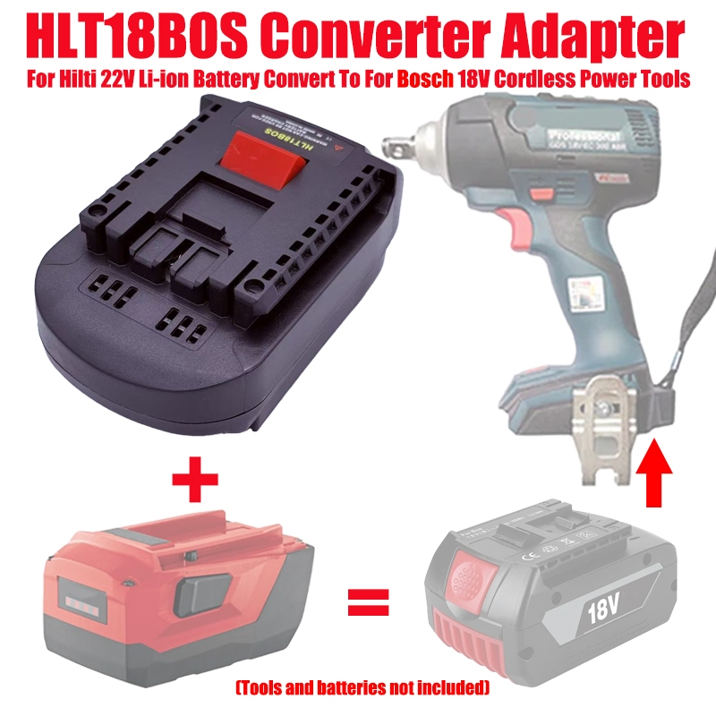 Bộ Chuyển Đổi Pin HLT18BOS Cho Hilti 22V Pin Lithium Cho Bosch 18V Power Tool