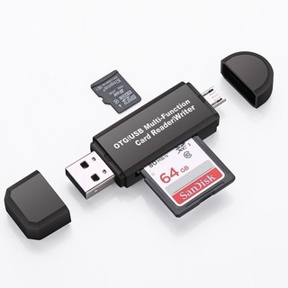Đầu đọc thẻ nhớ USB 2.0 Bộ chuyển đổi thẻ nhớ Micro USB tốc độ cao SD TF Android Chuyển đổi đa chức năng