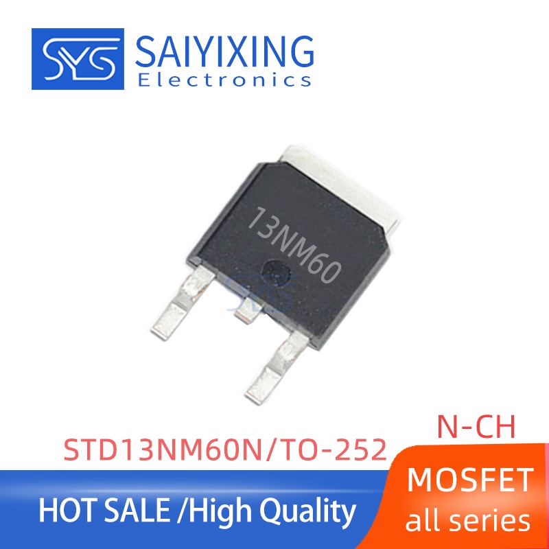 5 Chiếc Chính Hãng 13NM60 STD13NM60N 13N60 Miếng Dán MOS Trường Hiệu Ứng Ống TO-252