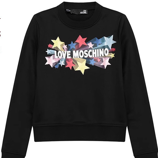 Áo nỉ cổ tròn nữ MOSCHINO Áo nỉ nữ nam nữ cùng phong cách