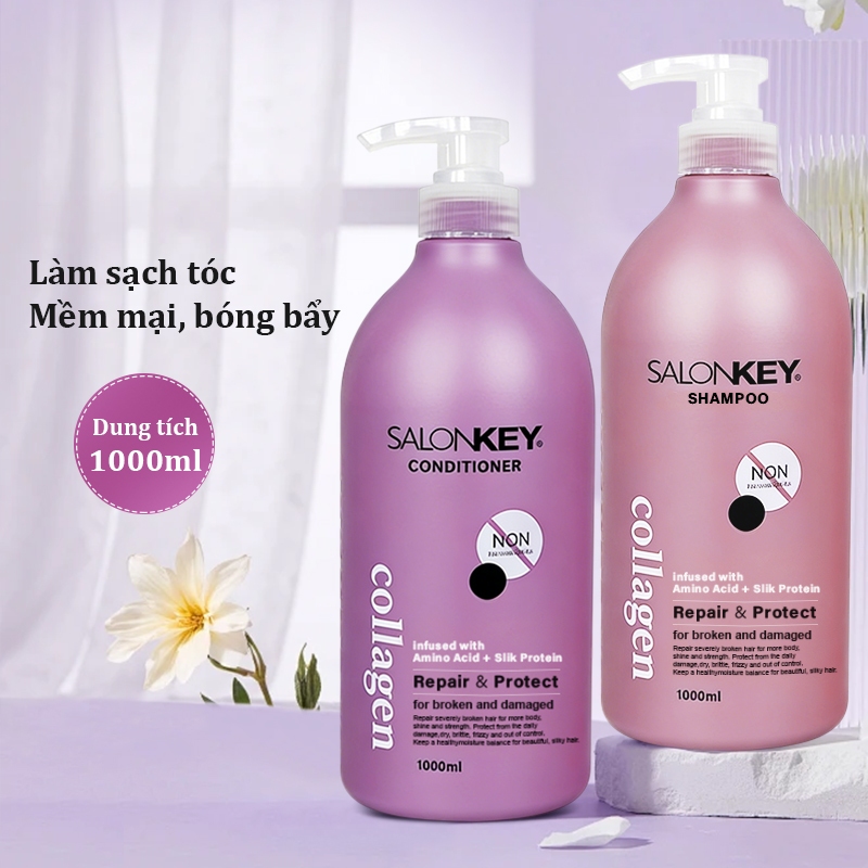 Dầu gội và dầu xả 1000ml, chăm sóc sang trọng cấp salon, dùng để kiểm soát dầu…