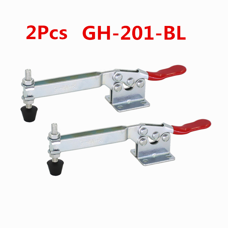 2 Chiếc GH-201-BL Kéo Dài Chuyển Đổi Kẹp Dụng Cụ Cầm Tay Chống Trượt Ngang Phát Hành Nhanh Công Cụ H